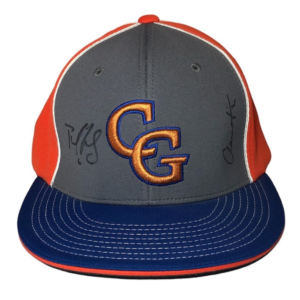 RICHARDSON GATORS Unisex Hat SM-MD Blue Orange Autographed Signature PTS20